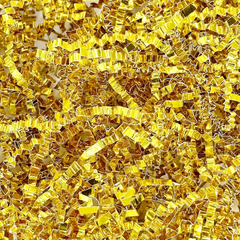 Corlcol 200g (7oz) Crinkle paper Filler for Gift Box Bag and Basket(Gold) - Image 1